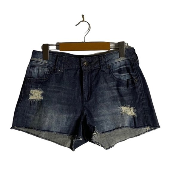 Guess Pants - Guess Women's High Waist Distressed Cut-off Denim Shorts
